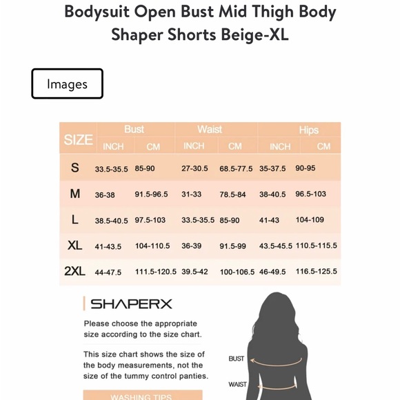 SHAPERX Tummy Control Shapewear for Women Body Shaper Shorts Beige-XL NWT. - Picture 13 of 14